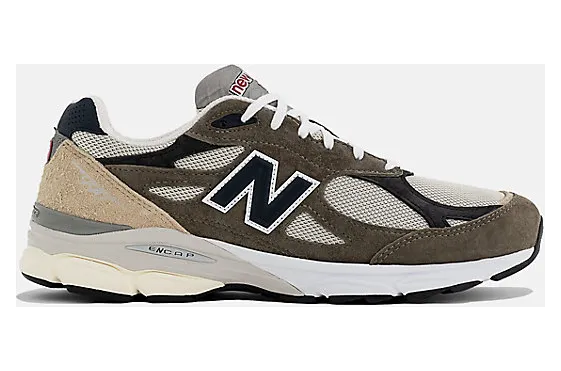 New Balance 990v3 MiUSA Grey Blue Olive (M990TO3)