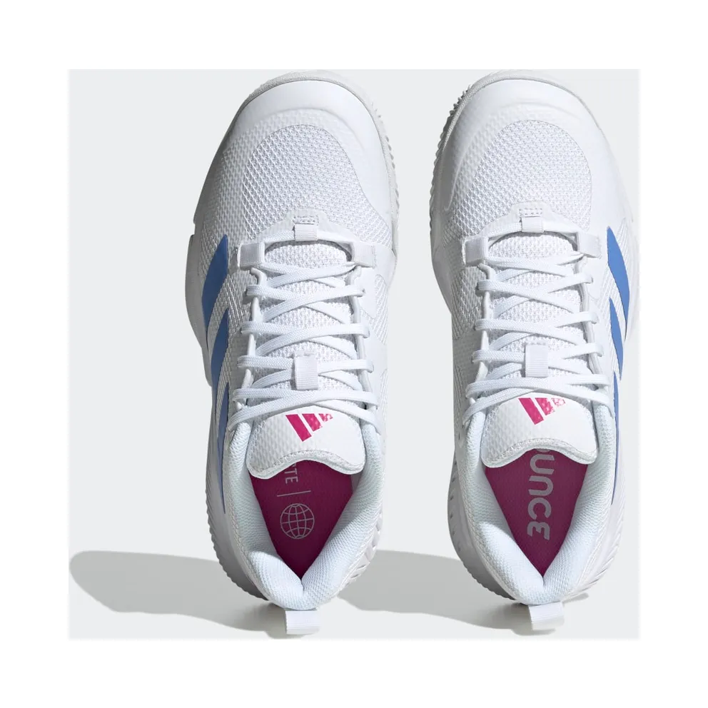 adidas Court Team Bounce 2.0 Cloud White / Blue Fusion / Lucid Fuchsia (HR1234)