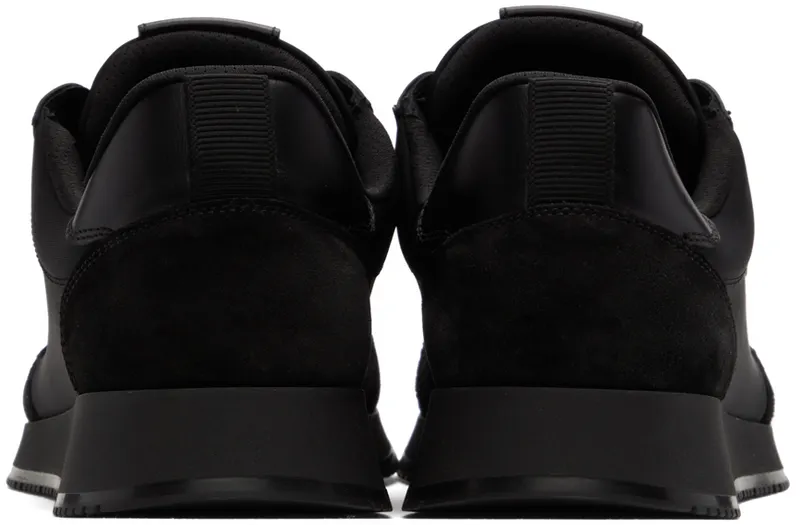 Gianvito Rossi Black Suede Powell Low-Top Sneakers (S25203-M1BFT-SCD)