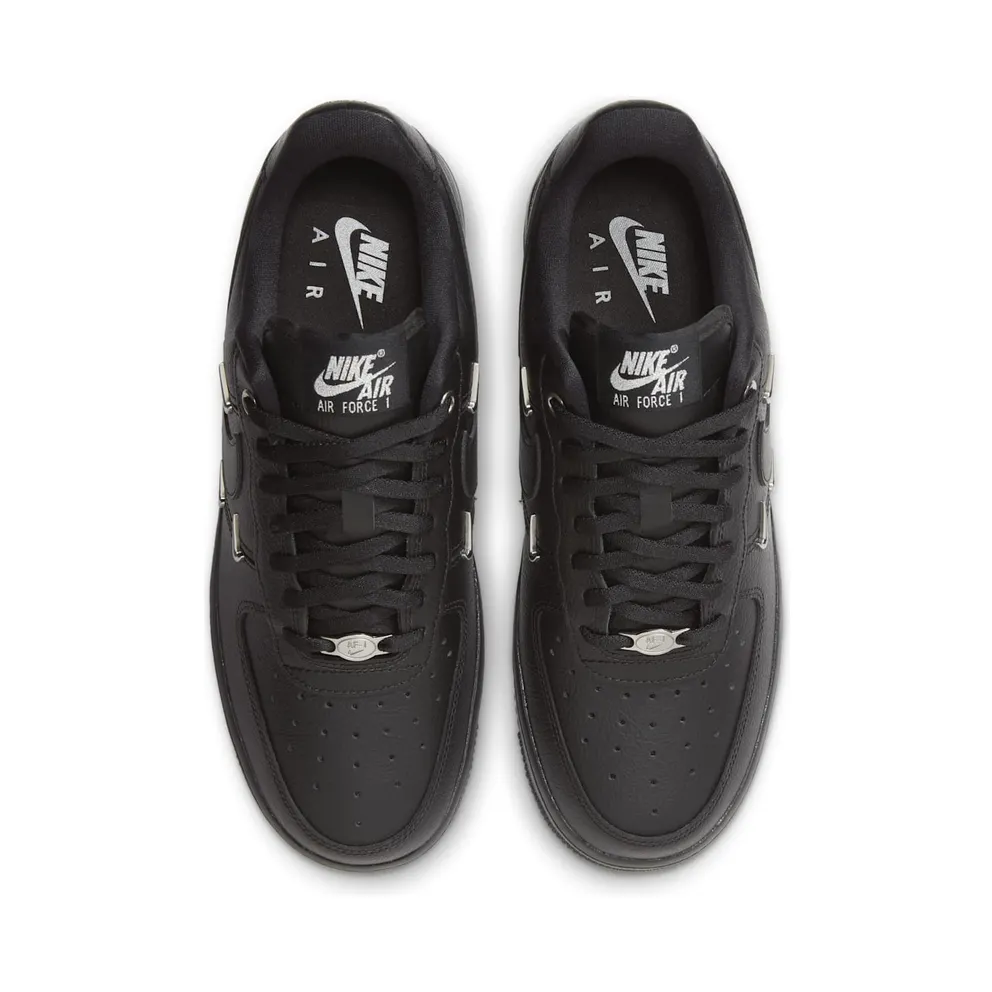 Nike Air Force 1 Low ’07 LX Black Silver Mini Swoosh (HQ1180-001)
