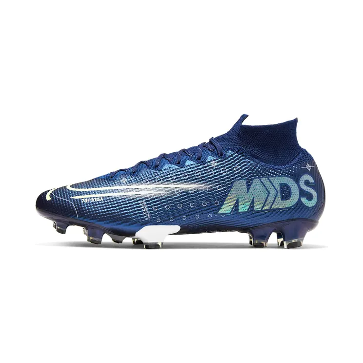 Nike Mercurial Superfly 7 Elite MDS FG “Blue Void / White / Black / Barely Volt” (BQ5469-401)