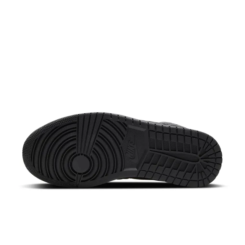 Air Jordan 1 Mid SE ‘Black Quilted’ Black/Black/White (DB6078-001)