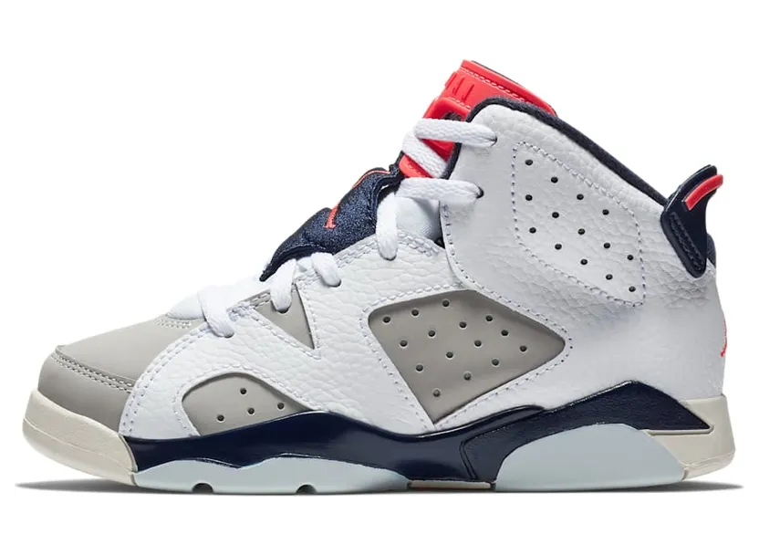 Air Jordan 6 Retro PS ‘Tinker’ White/Red-Grey (384666-104)