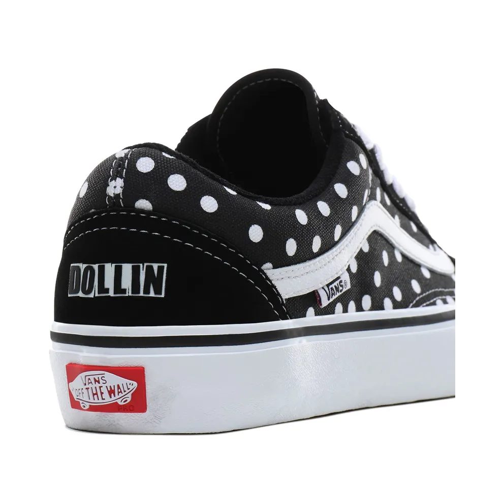 Vans Baker x Old Skool Pro ‘Dustin Dollin – Polka Dots’ Black/Black/True White (VN0A45JCSXD)