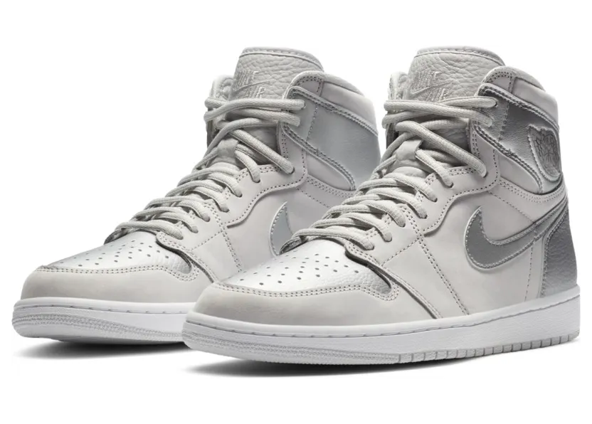 Air Jordan 1 Retro High OG co.JP ‘Tokyo’ Suitcase Special Box Neutral Grey/Metallic Silver/White (DA0382-029)