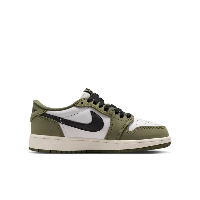 Nike Jordan 1 Retro Low OG GS “Medium Olive” (HQ6999-200)