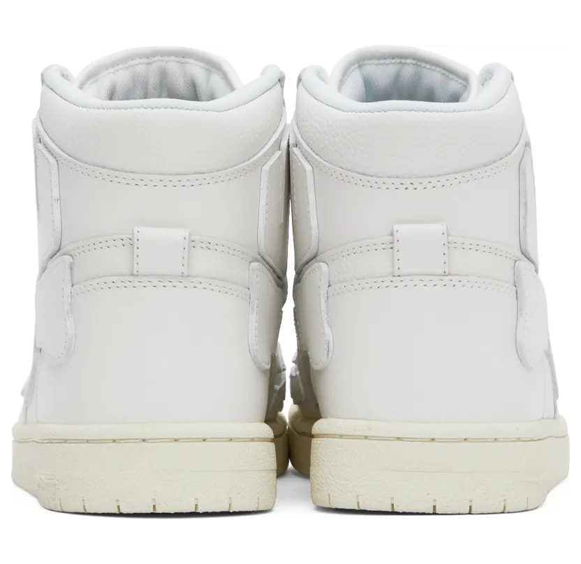 AMIRI White Hi Skel High-Top Sneakers (PF22MFS002-100) (2)