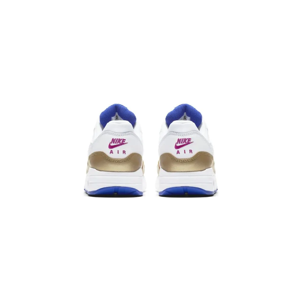 Nike Air Max 1 Peanut Butter & Jelly (GS) White/Metallic Gold-Racer Blue-White (807605-103)