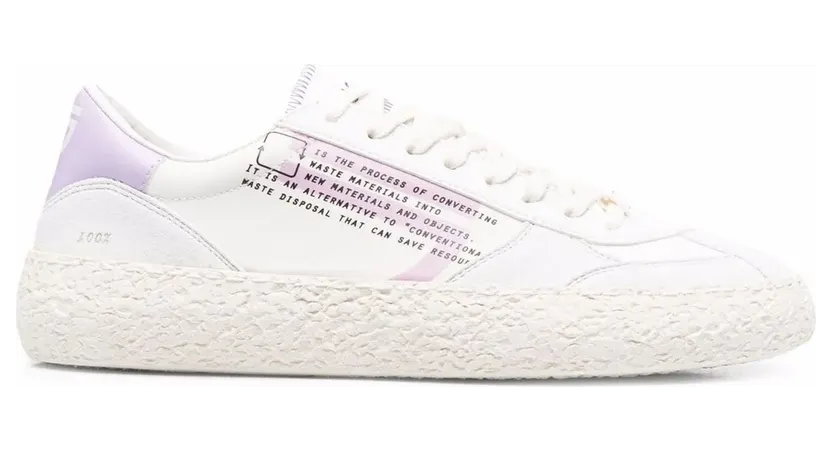 Puraai Sneakers mit Slogan-Print – Weiß (ORCHIDEA)