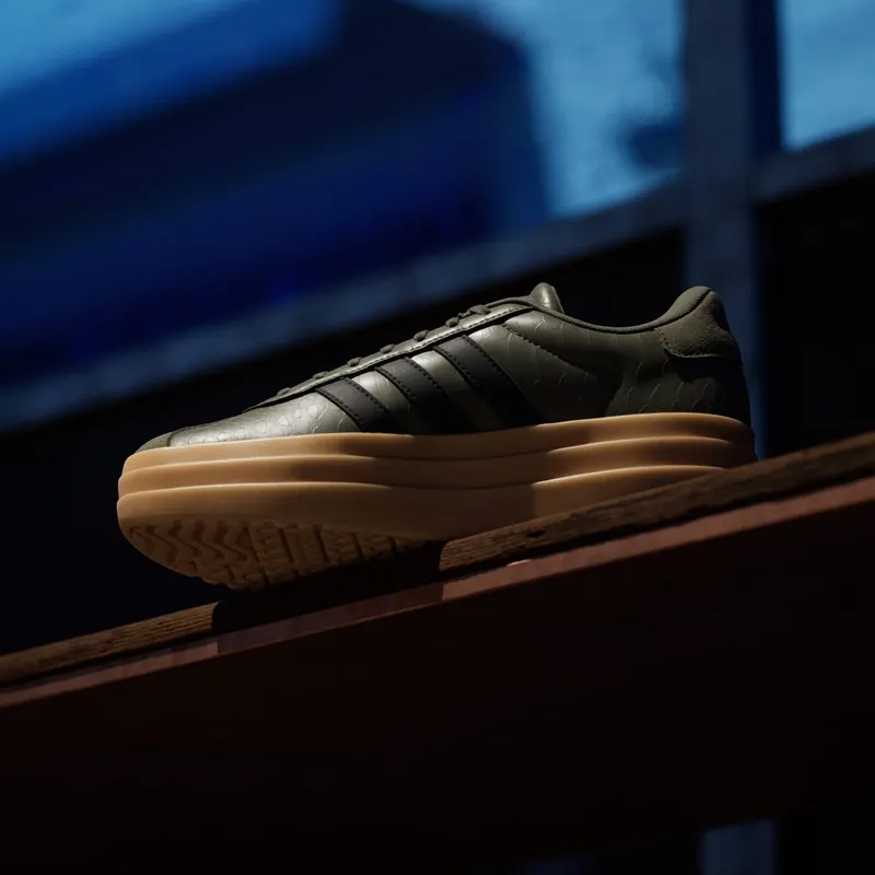 Adidas VL COURT BOLD-Shoes Olive Strata / Core Black / Gum (IH9138)