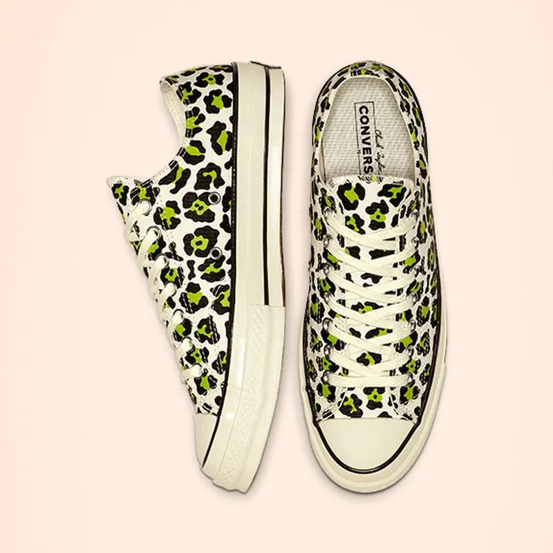 Converse Chuck Taylor All Star 70 Ox Leopard White Bold Lime (164410C)