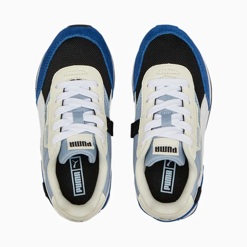 PUMA Future Rider Splash Kids’ Blue Wash/Black/White (381855-07)