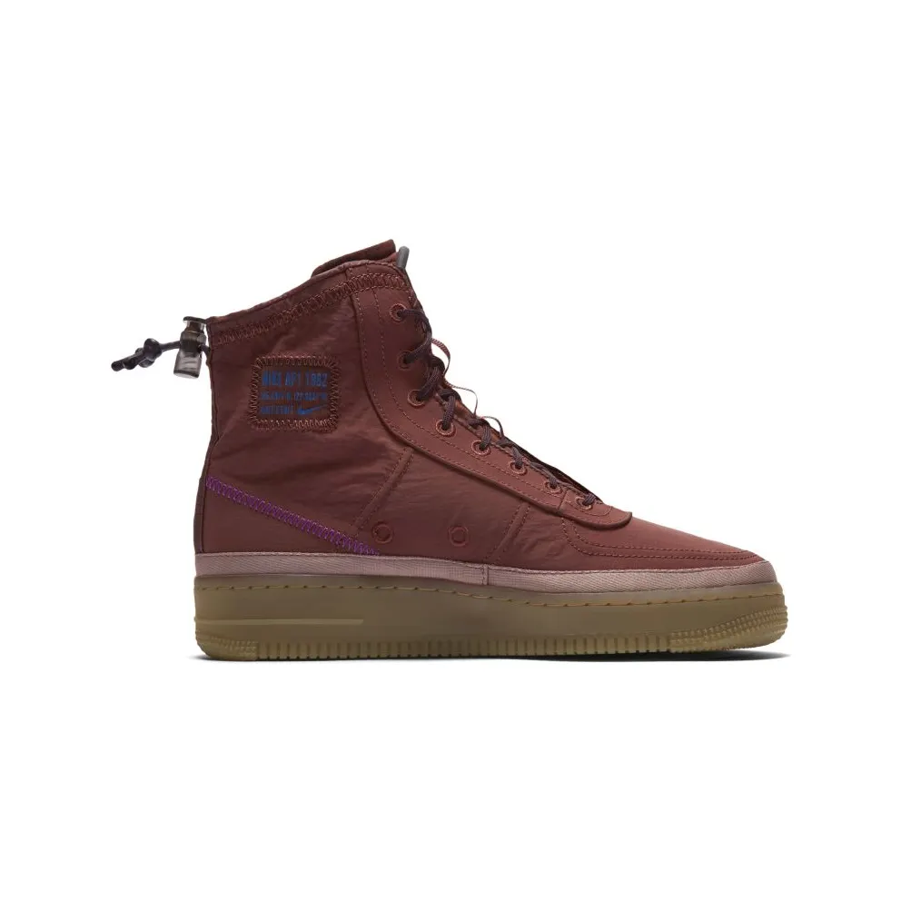 Nike Air Force 1 Shell Burgundy Ash (W) Dark Pony/Burgundy Ash-Desert Dust (BQ6096-200)