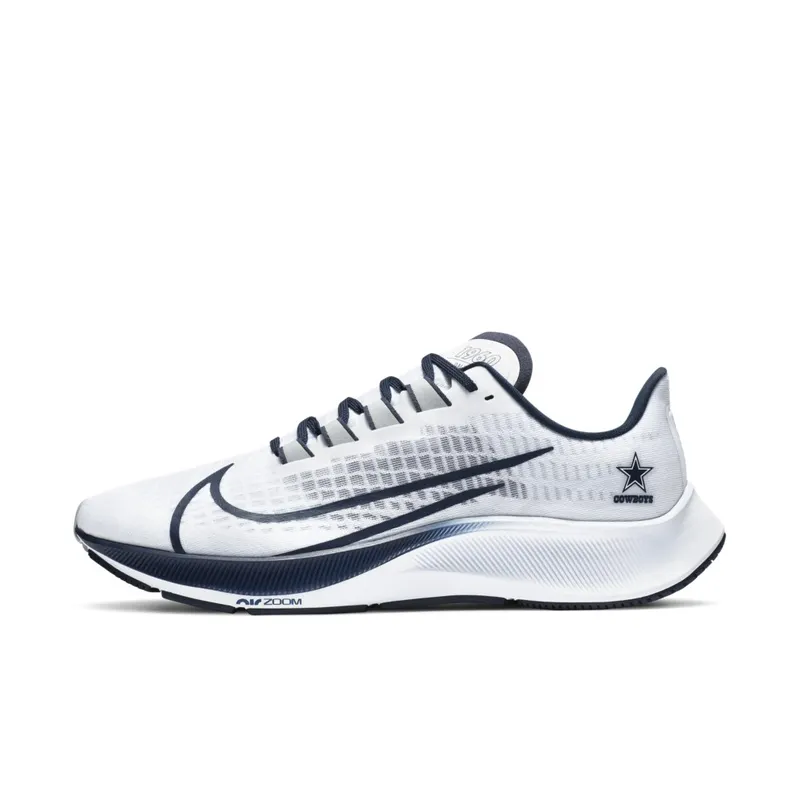 Nike Air Zoom Pegasus 37 Dallas Cowboys White/Pure Platinum-College Navy-Wolf Grey (CZ5444-100)