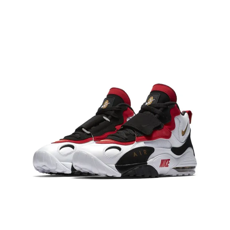 Nike  Air Max Speed Turf 49ers (2012) White/Metallic Gold-Black-Gym Red (525225-101)