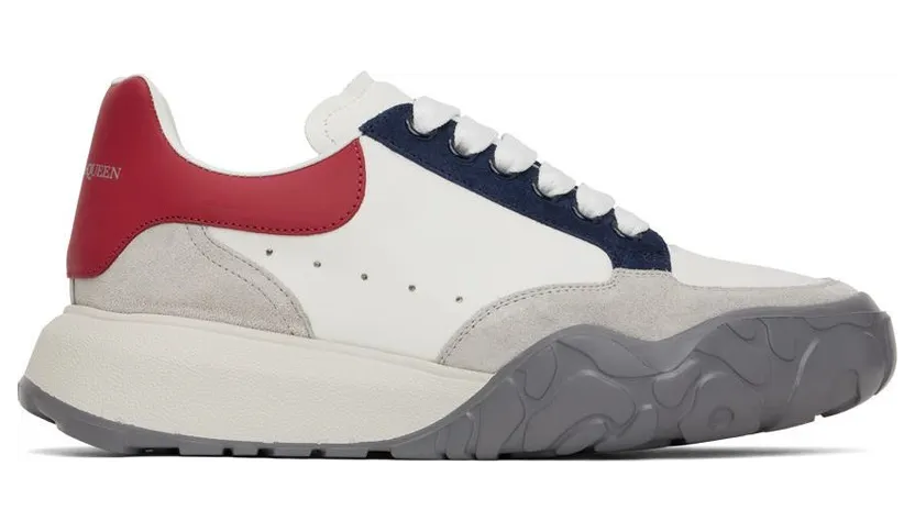 Alexander McQueen White Court Trainer 8990 WHITE (705117WIAAC)
