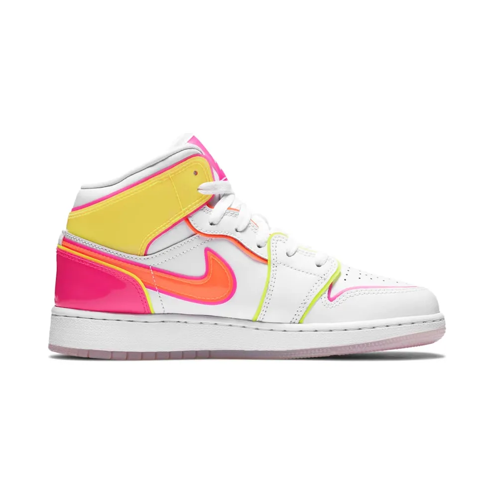 Air Jordan 1 Mid SE Edge Glow (GS) (2020) (CV4611-100)