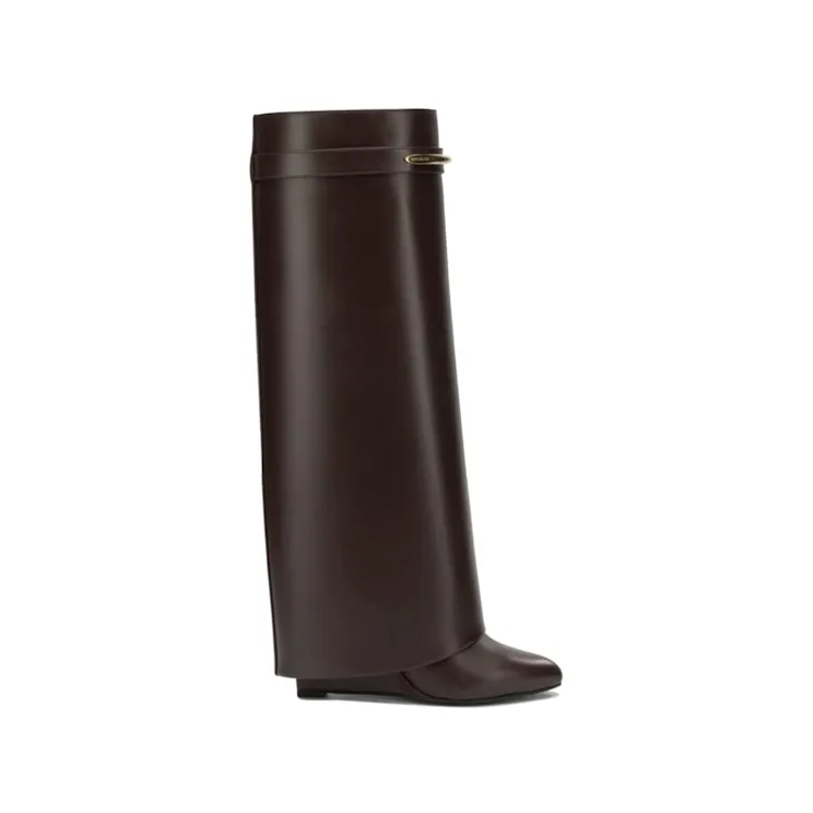 Givenchy Shark Pinch Boots Brown Calf Leather (BE703XE1J7-202)