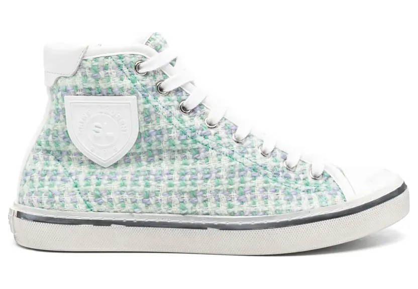 Saint Laurent Sneakers met logopatch – Groen (676177AAA07)