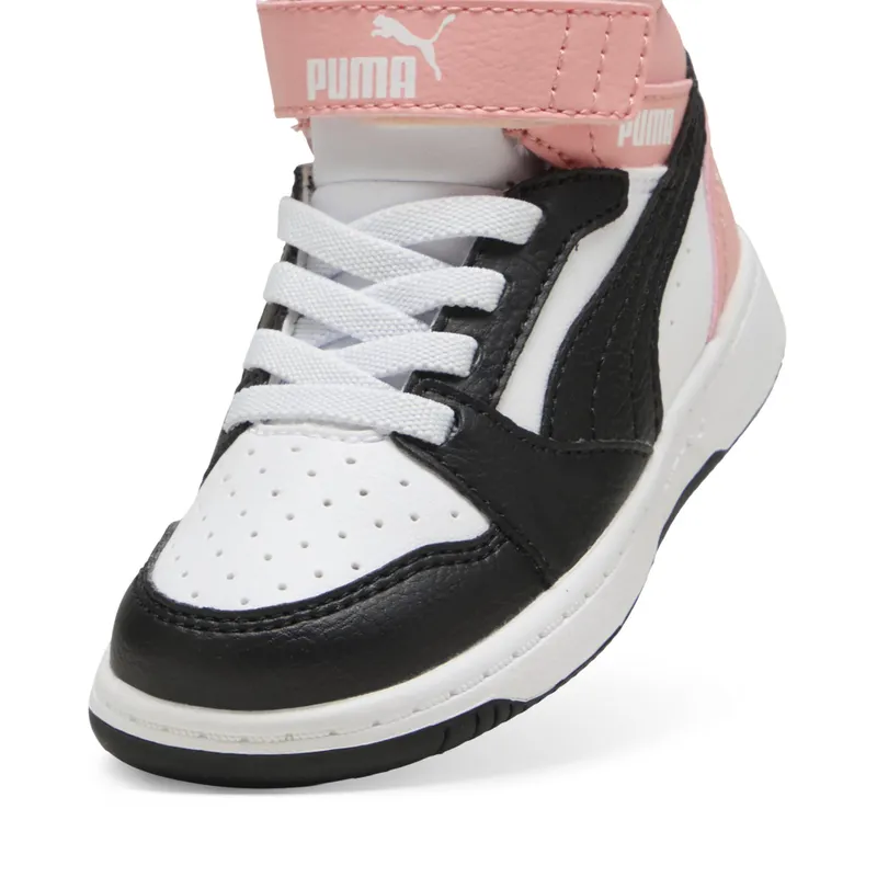 Puma Rebound V6 Mid “Puma White / Strong Gray / Pink Fruit” (396542_26)