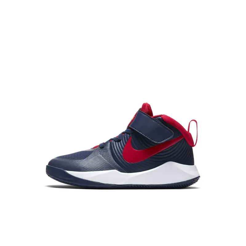 Nike Team Hustle D 9 Midnight Navy (PS) Midnight Navy/White/Saffron Quartz (AQ4225-403)