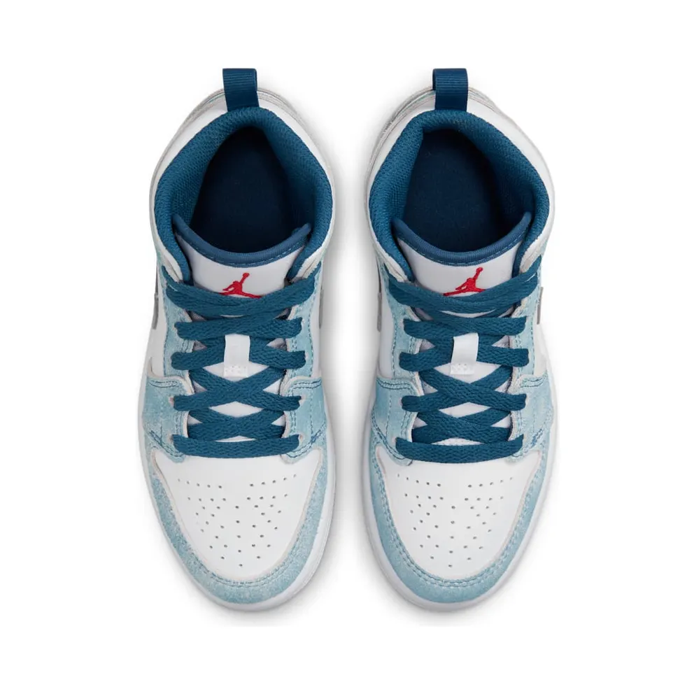 Jordan 1 Mid SE Younger Kids’ Blue (DR6237-401)