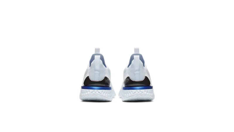 Nike Epic React Moc Flyknit White Hydrogen Blue White/White-Hydrogen Blue-Blue Tint-Racer Blue-Wolf Grey (BV0417-101)