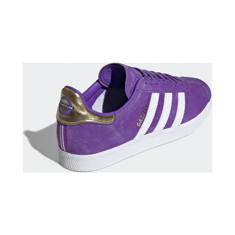 adidas Gazelle TfL Elizabeth Line (W) Collegiate Purple/Footwear White/Gold Metallic (EE8109)