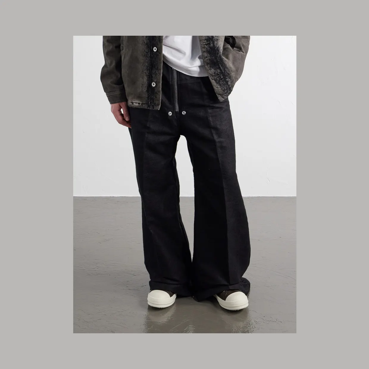Rick Owens Sneaks Leather Sneakers Brown (RR02F4890) (2)
