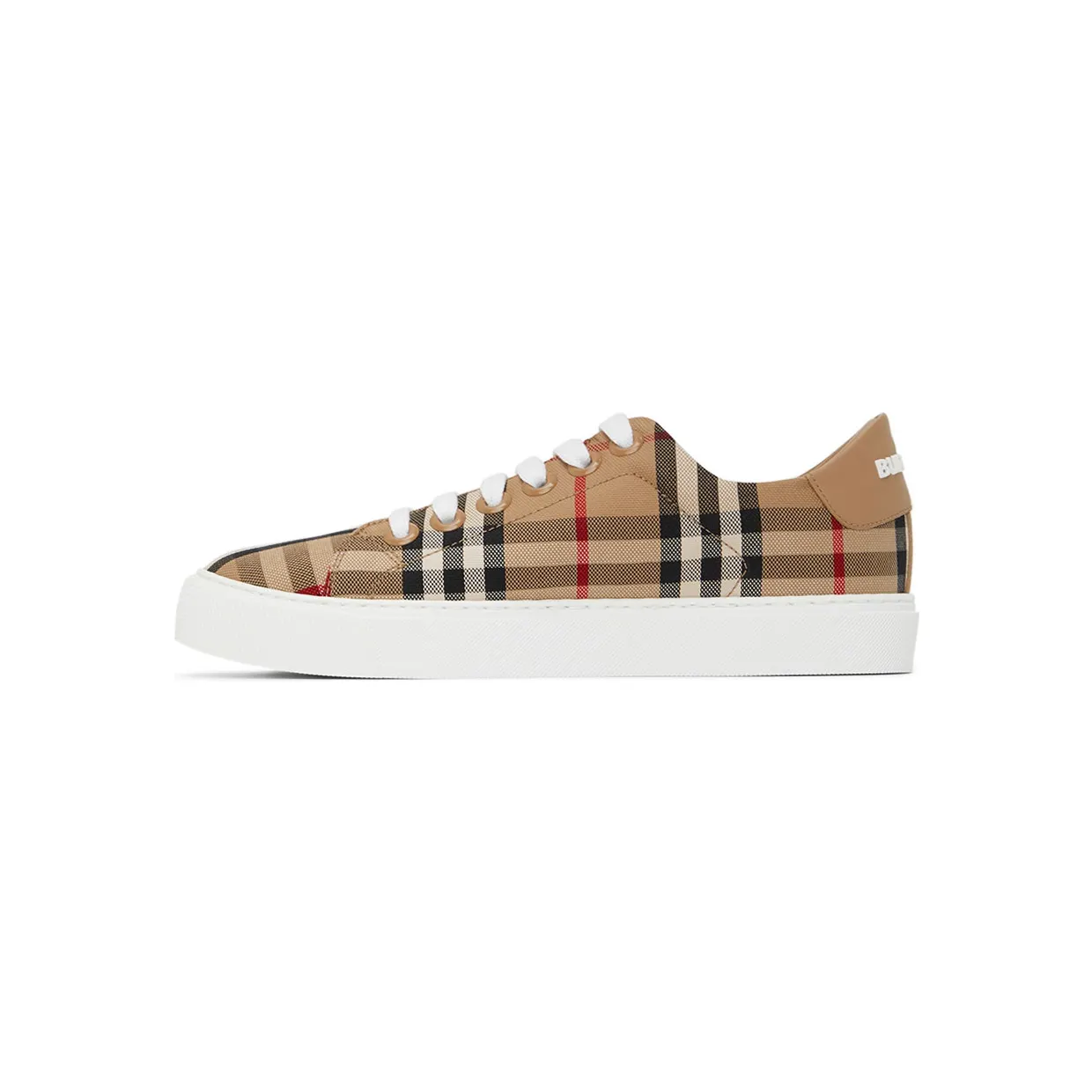 Burberry Beige New Albridge Check Sneakers (8049777) (3)