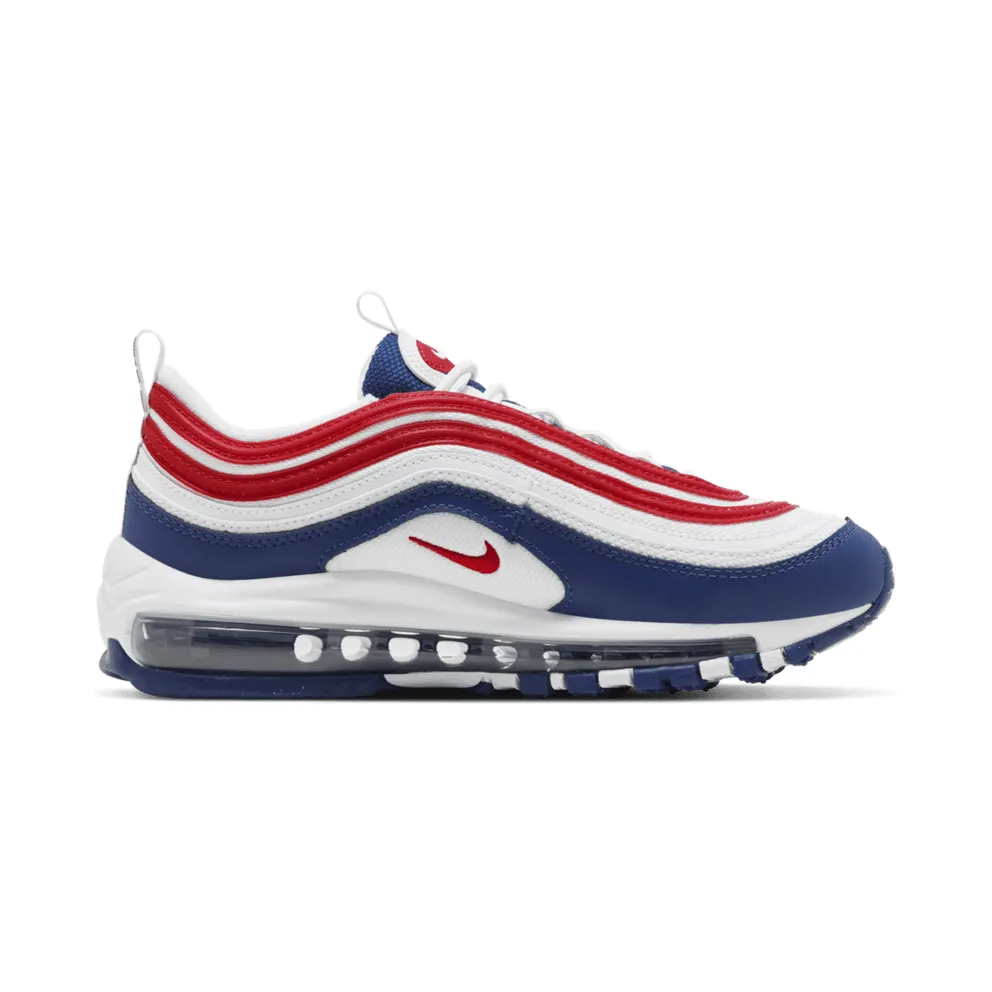 Nike Air Max 97 White Red Royal (GS) White/University Red-Game Royal (CW5856-100)
