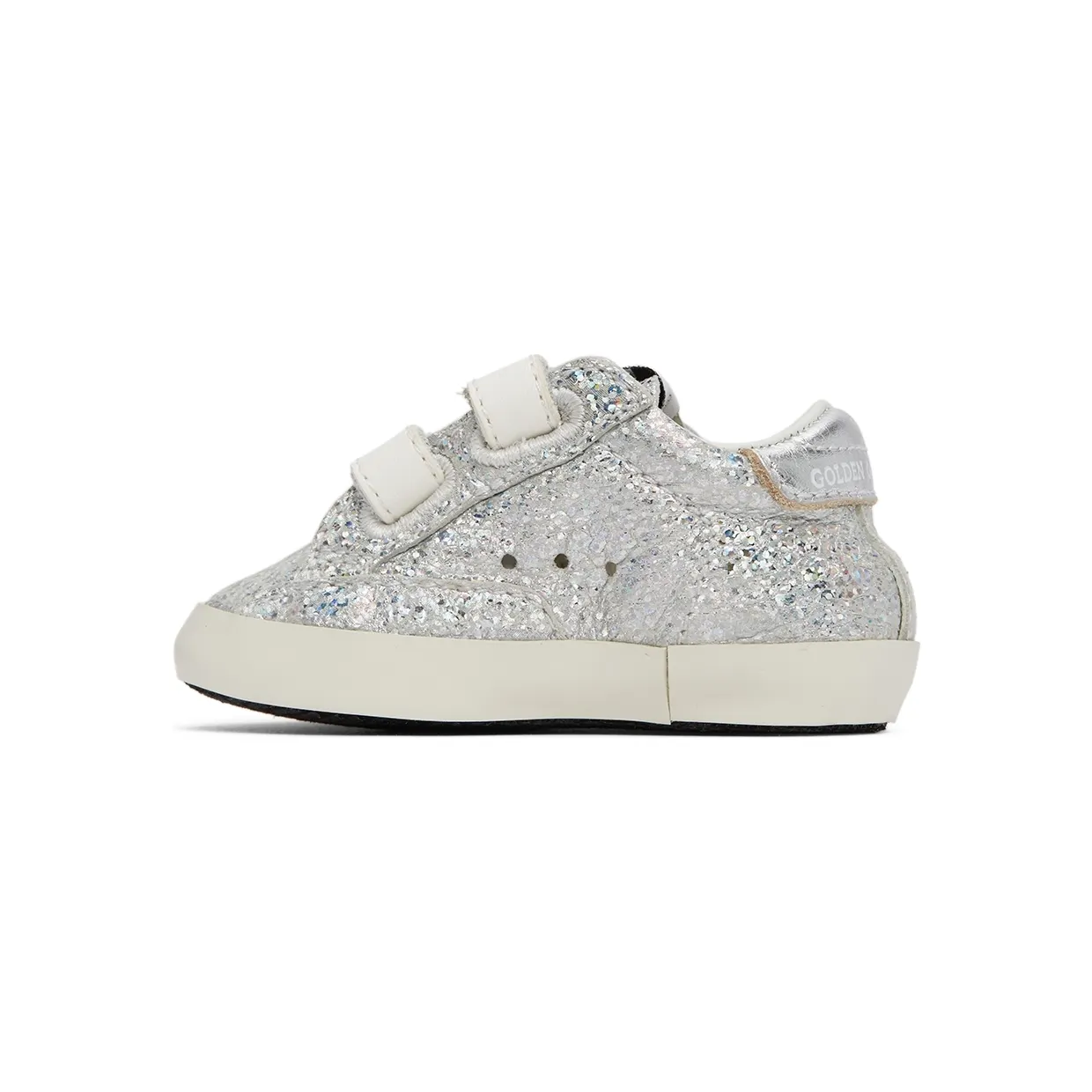 Golden Goose Baby Silver Velcro School Sneakers (GIF00166.F002037.70160) (3)