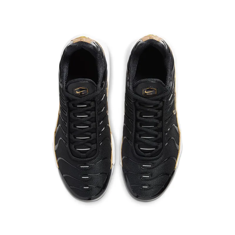 Nike Air Max Plus Black Metallic Gold (GS) Black/Metallic Gold/White (CD0609-002)