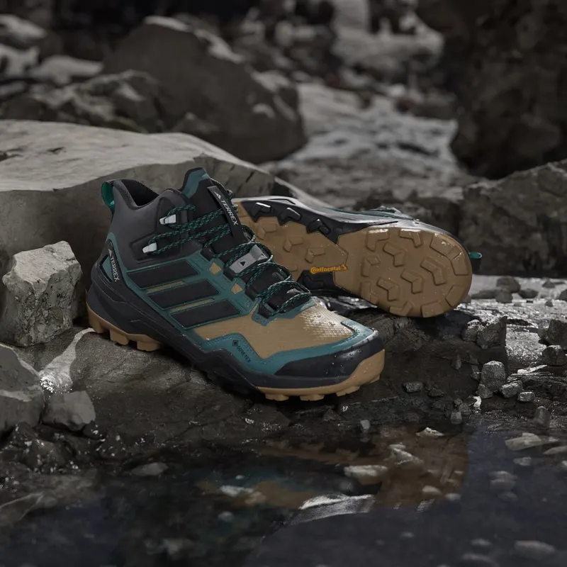 Adidas Terrex Skychaser Mid GORE-TEX Hiking Cardboard / Core Black / Preloved Teal (JQ9927)