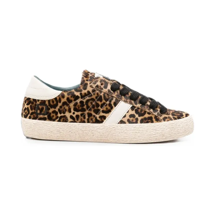 D.A.T.E. Hill Low leopard-print “Brown” (W451HLPNLE)