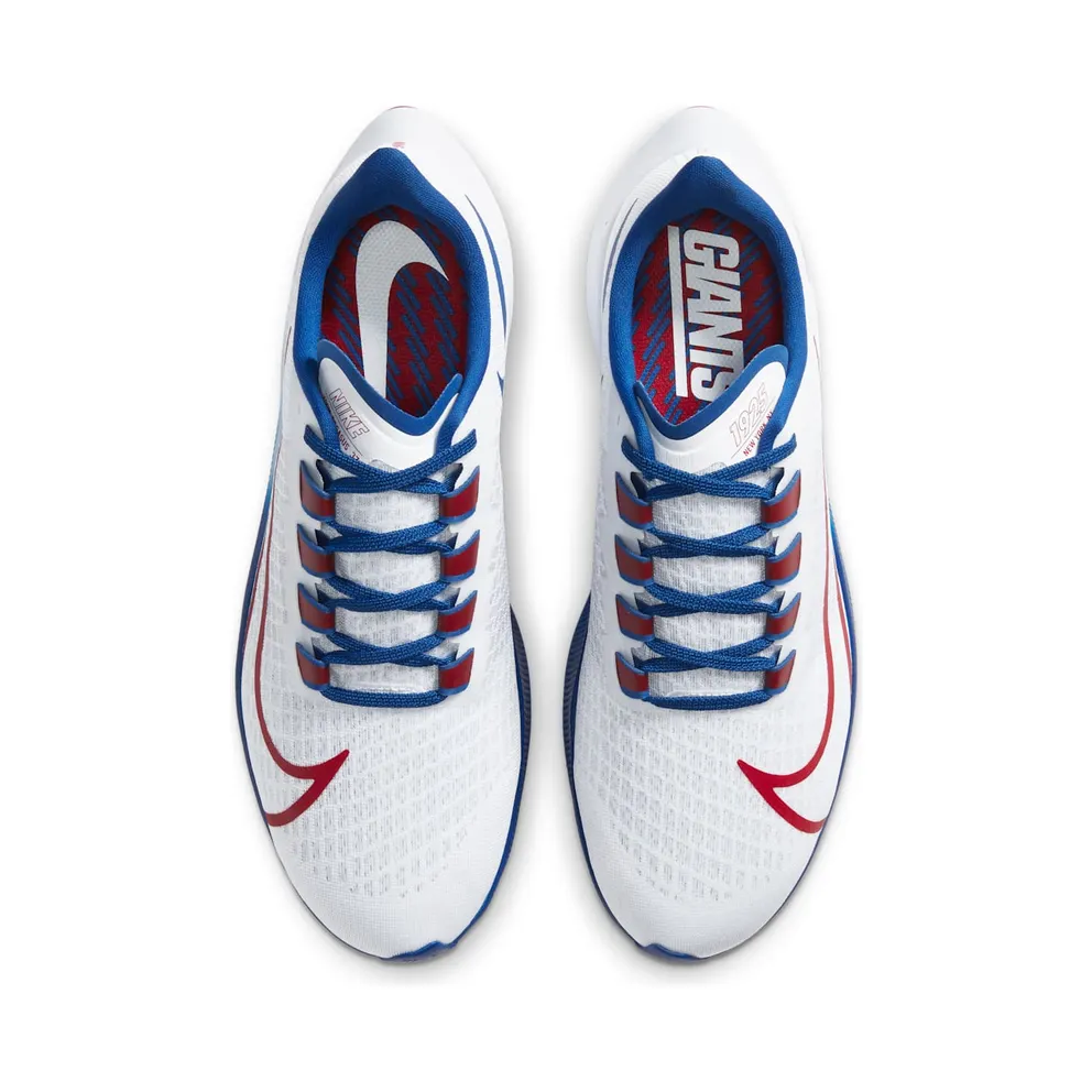Nike Air Zoom Pegasus 37 New York Giants White/Pure Platinum-Rush Blue-Gym Red (CZ5452-100)
