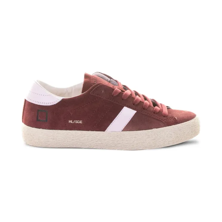D.A.T.E. aus Wildleder “Red” (HILLLOWSUEDEW431HLSDBX)