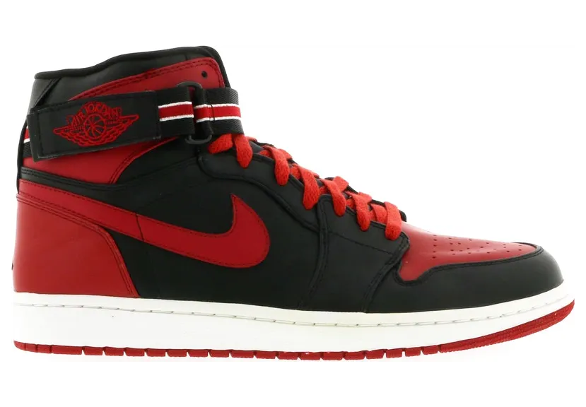 Air Jordan 1 High Strap ‘Bred’ Black/Varsity Red-White (342132-061)