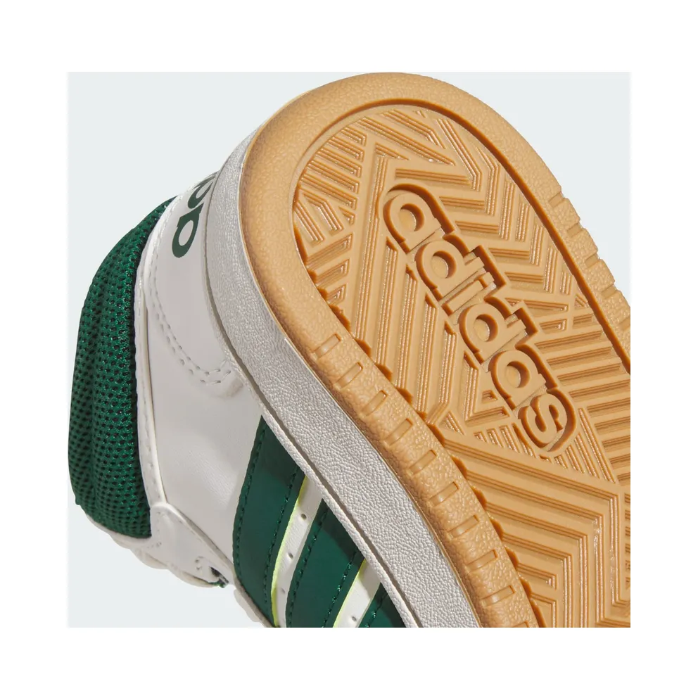 adidas Hoops Mid Core White Collegiate Green Gum (JS4134)