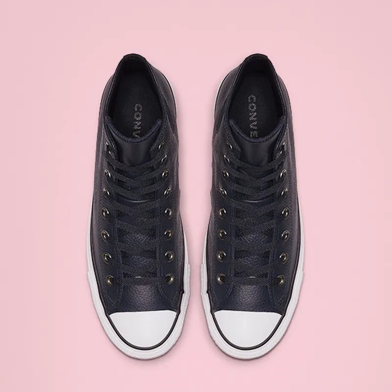 Converse Chuck Taylor All Star Hi “Leather – Dark Obsidian Blue/White/Black” (165189C)