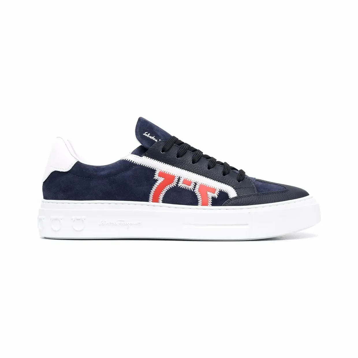 Ferragamo Borg 5 low-top “Blue” (749494)