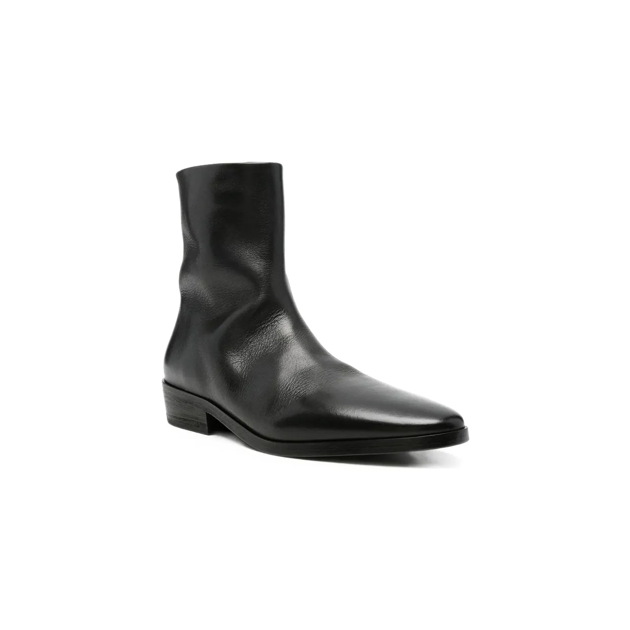 Marsèll Side-zip Leather Ankle “Black” (MM4975 P009 666) (3)