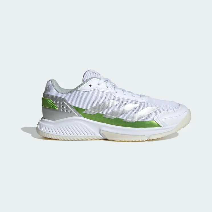 Adidas Courtquick Padel Cloud White / Silver Metallic / Lucid Lemon (JP7229)