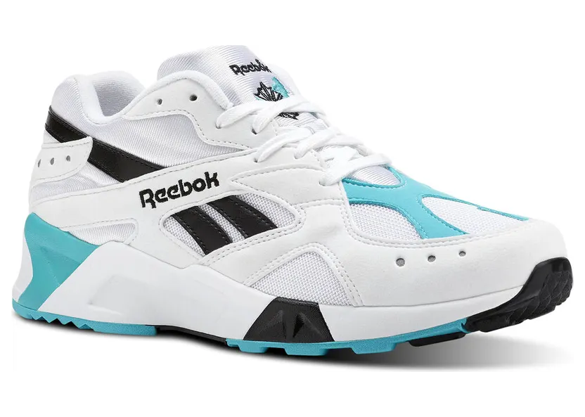 Reebok Aztrek White Solid Teal Black White/Solid Teal-Black (Other Brands Reebok)
