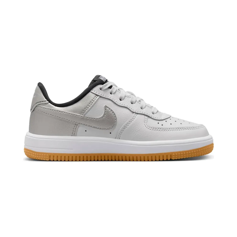 Nike Force 1 Low LV8 5 White Metallic Silver Black (IQ2740-100)