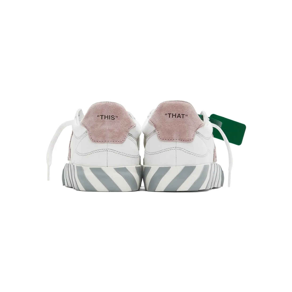 Off-White White & Pink Vulcanized Low-Top Sneakers (OWIA178S22FAB0010130) (2)
