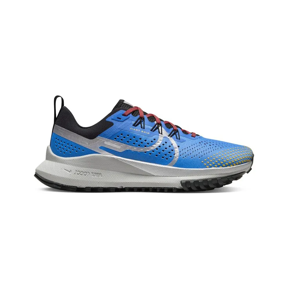 Nike React Pegasus Trail 4 Light Photo Blue Track Red Black Metallic Silver (DJ6159-401)