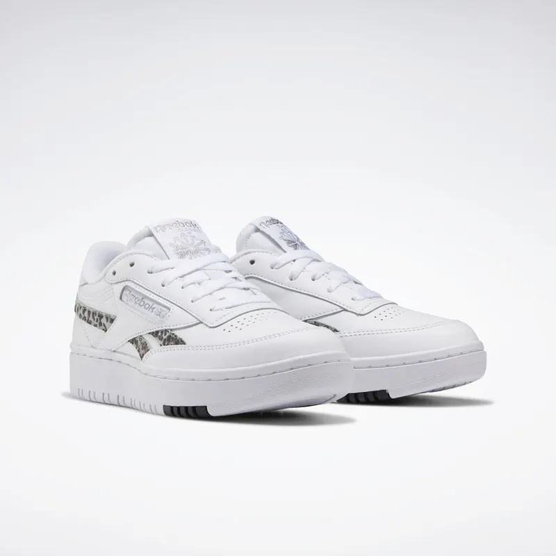 Reebok Club C Double White / Silver Metallic / Black (H67813)