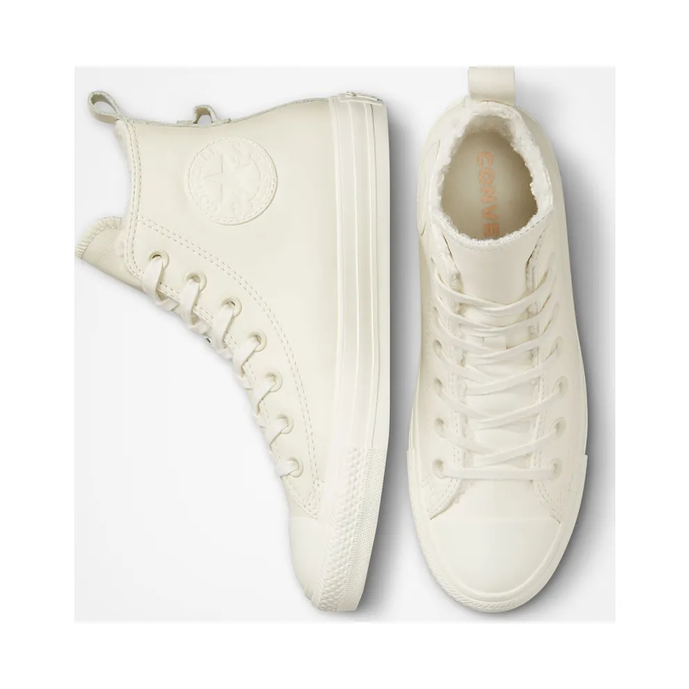Converse Chuck Taylor All Star Lined Leather Egret/egret/egret