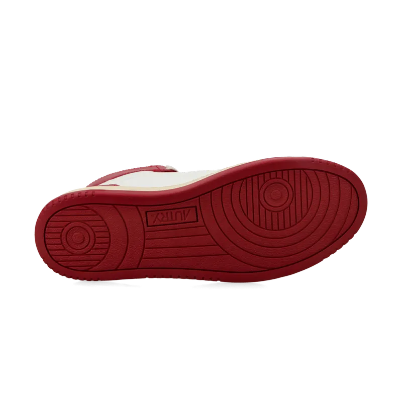 Autry Medalist Mid (weiß / rot) – AUMMWB02